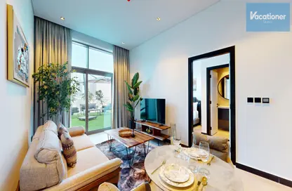 Living Room image for: Apartment - 1 Bedroom - 1 Bathroom for rent in 15 Northside - Business Bay - Dubai, Image 1