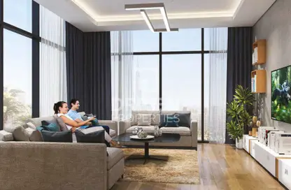 Living Room image for: Apartment - 1 Bathroom for sale in AZIZI Riviera 3 - Meydan One - Meydan - Dubai, Image 1