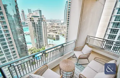 Balcony image for: Apartment - 2 Bedrooms - 2 Bathrooms for sale in Boulevard Central Tower 1 - Boulevard Central Towers - Downtown Dubai - Dubai, Image 1