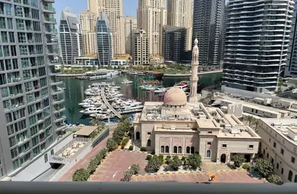 شقة - غرفة نوم - 1 حمام للايجار في برج مانشستر - دبي مارينا - دبي