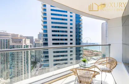 Apartment - 3 Bedrooms - 5 Bathrooms for rent in Skyview Tower - Dubai Marina - Dubai