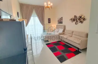 Living / Dining Room image for: Apartment - 1 Bathroom for rent in Wavez Residence - Liwan - Dubai Land - Dubai, Image 1