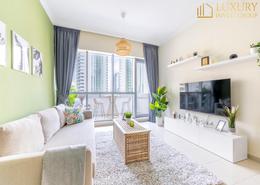 Living Room image for: Apartment - 2 bedrooms - 2 bathrooms for sale in Bay Central West - Bay Central - Dubai Marina - Dubai, Image 1