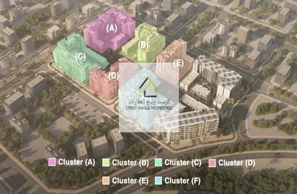 صورة لـ موقع على الخريطة شقة - 2 غرف نوم - 3 حمامات للبيع في رويال بارك - مدينة مصدر - أبوظبي ، صورة رقم 1