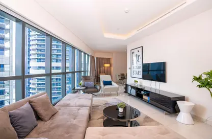 Living Room image for: Apartment - 2 Bedrooms - 2 Bathrooms for rent in DAMAC Towers by Paramount - Business Bay - Dubai, Image 1