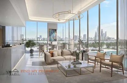 Living / Dining Room image for: Apartment - 3 Bedrooms - 4 Bathrooms for sale in Naya at District One - District One - Mohammed Bin Rashid City - Dubai, Image 1