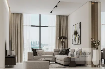 Living Room image for: Apartment - 3 Bedrooms - 4 Bathrooms for sale in 330 Riverside Crescent - Sobha Hartland II - Mohammed Bin Rashid City - Dubai, Image 1