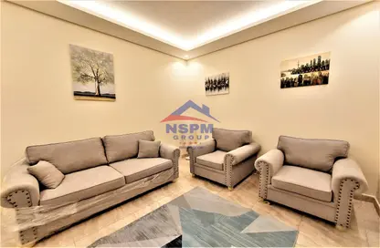 Living Room image for: Apartment - 1 Bedroom - 1 Bathroom for rent in Airport Road - Abu Dhabi, Image 1