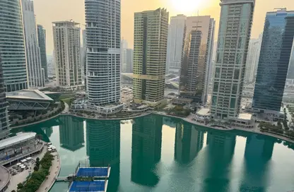 شقة - غرفة نوم - 1 حمام للايجار في برج كونكورد - (JLT) مجمع H - أبراج بحيرة الجميرا - دبي