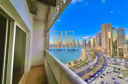 Apartment - 1 Bedroom - 2 Bathrooms for rent in Al Waha Residence - Al Khan - Sharjah