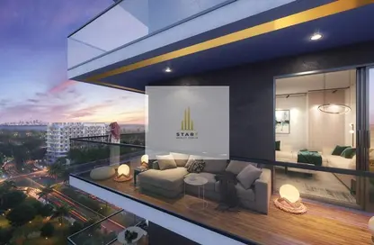 Terrace image for: Apartment - 2 Bedrooms - 3 Bathrooms for sale in Binghatti Amber - Jumeirah Village Circle - Dubai, Image 1