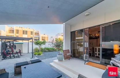 Terrace image for: Townhouse - 3 Bedrooms - 4 Bathrooms for sale in Primrose - Damac Hills 2 - Dubai, Image 1