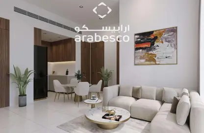Living Room image for: Apartment - 1 Bedroom - 2 Bathrooms for sale in Albero By Oro24 - Liwan - Dubai Land - Dubai, Image 1