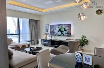 Living / Dining Room image for: Apartment - 2 Bedrooms - 3 Bathrooms for rent in Tower A - DAMAC Towers by Paramount - Business Bay - Dubai, Image 1