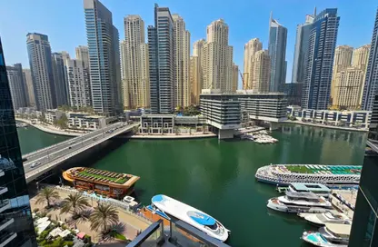 Apartment - 1 Bedroom - 2 Bathrooms for rent in Silverene Tower B - Silverene - Dubai Marina - Dubai