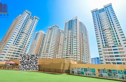 Apartment - Studio - 1 Bathroom for rent in Ajman One Towers - Al Sawan - Ajman