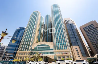 Outdoor Building image for: Apartment - 2 Bedrooms - 2 Bathrooms for rent in Capital Plaza Tower B - Capital Plaza - Corniche Road - Abu Dhabi, Image 1