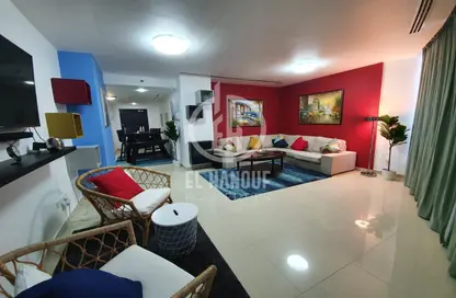 صورة لـ غرفة المعيشة / غرفة الطعام شقة - غرفة نوم - 2 حمامات للايجار في برج سكاي - شمس أبوظبي - جزيرة الريم - أبوظبي ، صورة رقم 1