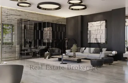 Living Room image for: Apartment - 2 Bedrooms - 2 Bathrooms for sale in Samana Golf Views - Dubai Sports City - Dubai, Image 1