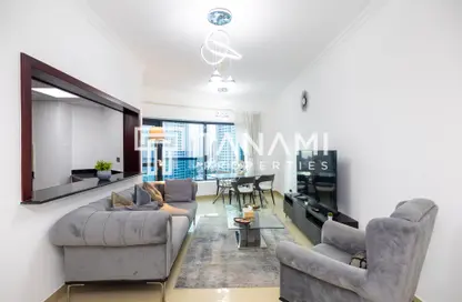 شقة - 2 غرف نوم - 3 حمامات للايجار في برج الزمان والمكان - دبي مارينا - دبي