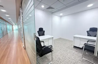 Office Space - Studio - 4 Bathrooms for rent in Hanging Garden Tower - Al Danah - Abu Dhabi