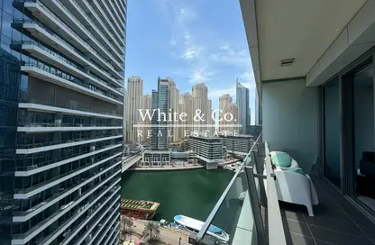 Apartment - 1 Bedroom - 2 Bathrooms for rent in Silverene Tower B - Silverene - Dubai Marina - Dubai