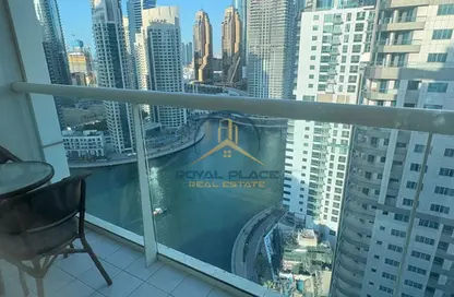 Apartment - 1 Bedroom - 2 Bathrooms for rent in Marina View Tower A - Marina View - Dubai Marina - Dubai